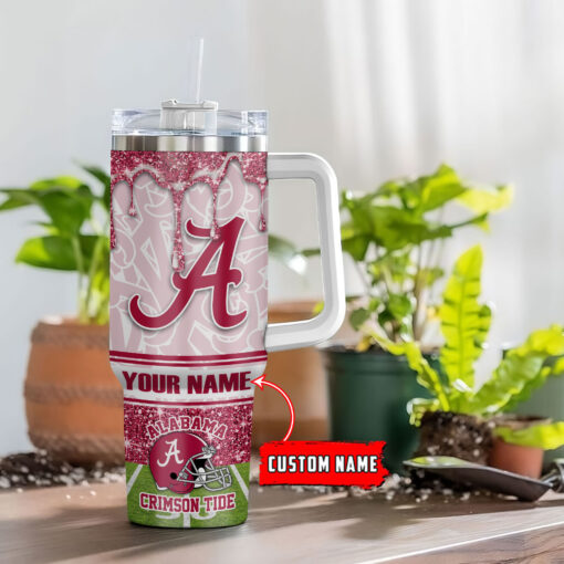 alabama crimson tide ncaa custom stanley quencher 40oz stainless steel tumbler with handle 6igmr