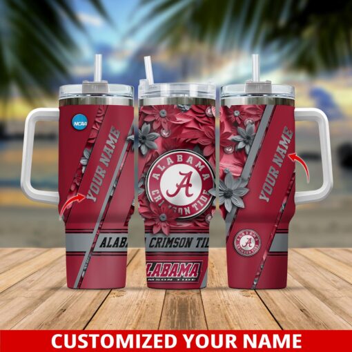 alabama crimson tide ncaa custom stanley quencher 40oz stainless steel tumbler with handle i0wqr