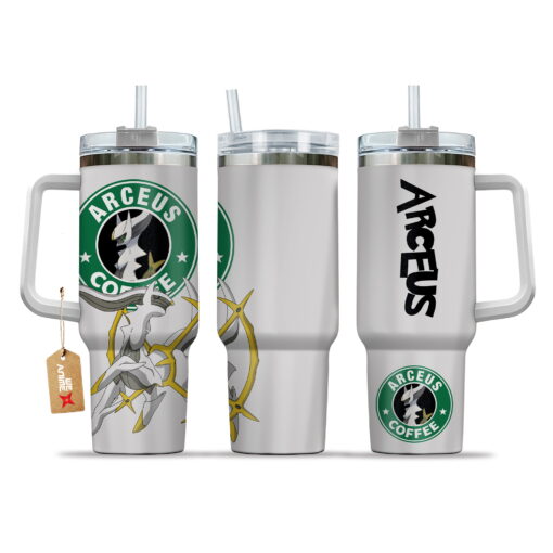 arceus coffee pokemon anime custom stanley quencher 40oz stainless steel tumbler with handle lyvo7