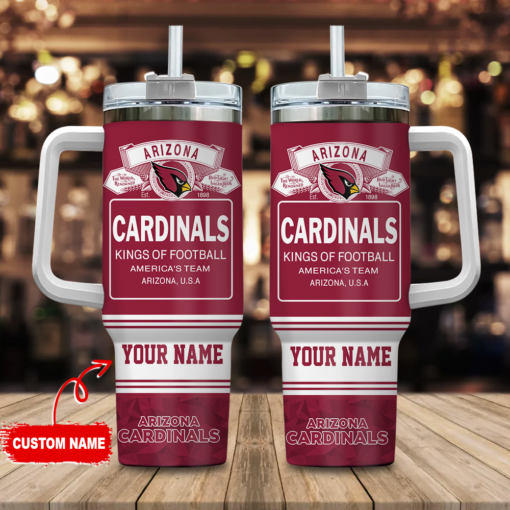 arizona cardinals nfl bud light custom stanley quencher 40oz stainless steel tumbler with handle retis