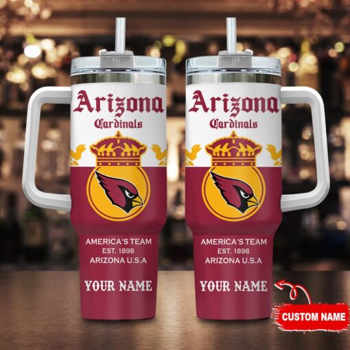 arizona cardinals nfl corona extra custom stanley quencher 40oz stainless steel tumbler with handle apqcp