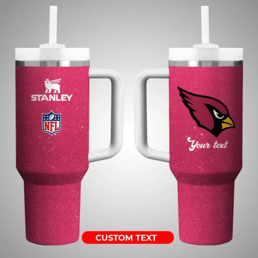 arizona cardinals nfl custom stanley quencher 40oz stainless steel pl10n