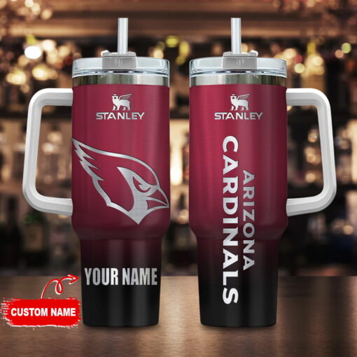 arizona cardinals nfl custom stanley quencher 40oz stainless steel tumbler with handle dp2pg