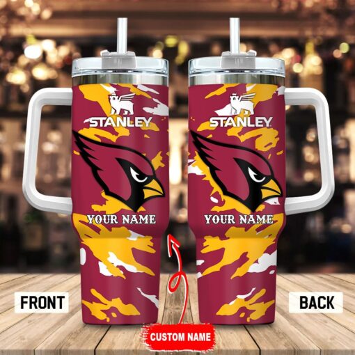 arizona cardinals nfl custom stanley quencher 40oz stainless steel tumbler with handle j2nn9