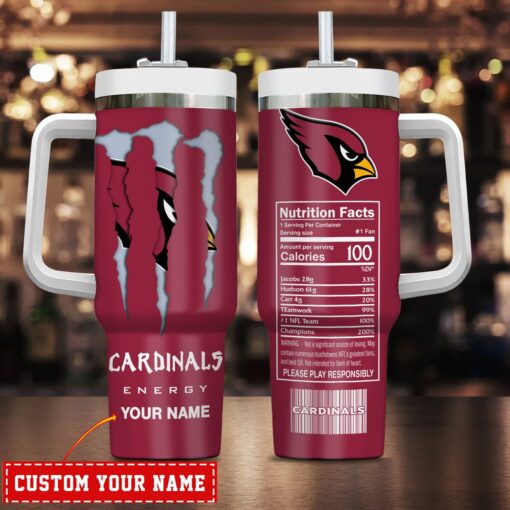 arizona cardinals nfl energy nutrition facts custom stanley quencher 40oz stainless steel tumbler with handle cdf9s