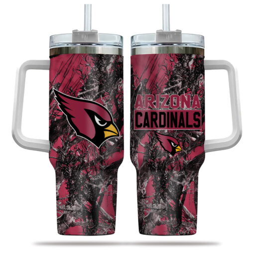 arizona cardinals nfl hunting custom stanley quencher 40oz stainless steel tumbler with handle sklmj