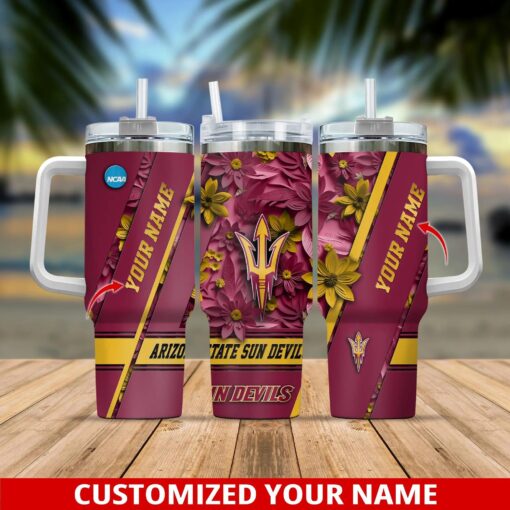 arizona state sun devils ncaa custom stanley quencher 40oz stainless steel tumbler with handle pp1si