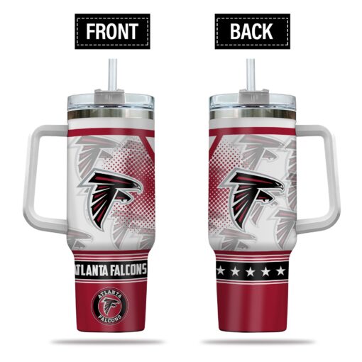 atlanta falcons nfl custom stanley quencher 40oz stainless steel tumbler with handle lt8nu