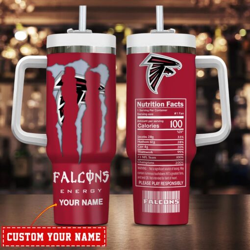 atlanta falcons nfl energy nutrition facts custom stanley quencher 40oz stainless steel tumbler with handle ohbfg