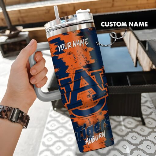 auburn tigers ncaa custom stanley quencher 40oz stainless steel tumbler with handle j3zun