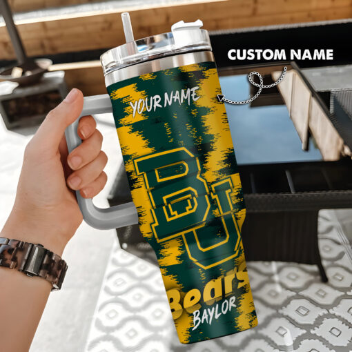 baylor bears ncaa custom stanley quencher 40oz stainless steel tumbler with handle zoeej