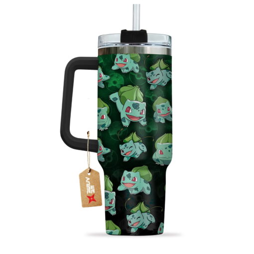 bulbasaur pokemon anime custom stanley quencher 40oz stainless steel tumbler with handle aohb7