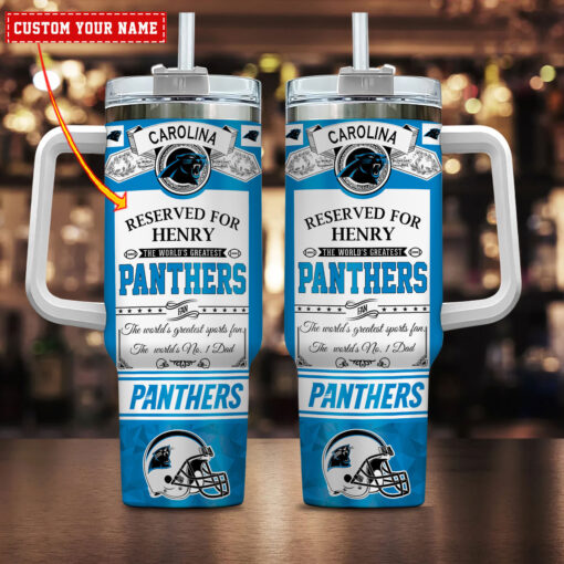 carolina panthers nfl fathers day custom stanley quencher 40oz stainless steel wegcv