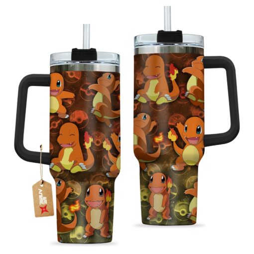 charmander pokemon anime custom stanley quencher 40oz stainless steel tumbler with handle 0ajes