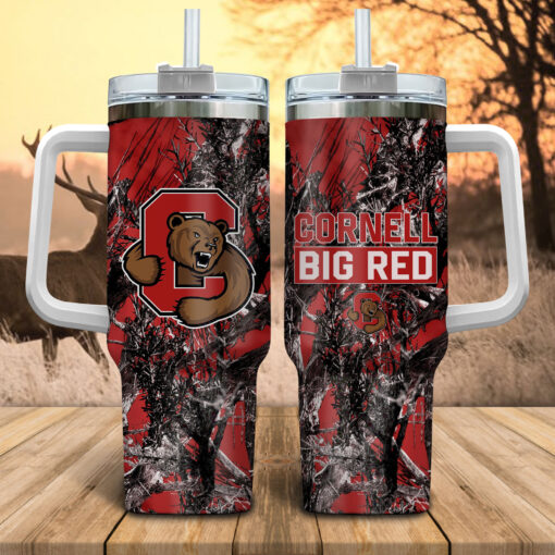 cornell big red ncaa hunting custom stanley quencher 40oz stainless steel tumbler with handle oybrp