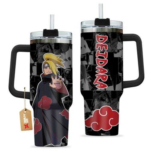 deidara naruto anime custom stanley quencher 40oz stainless steel tumbler with handle yh21v