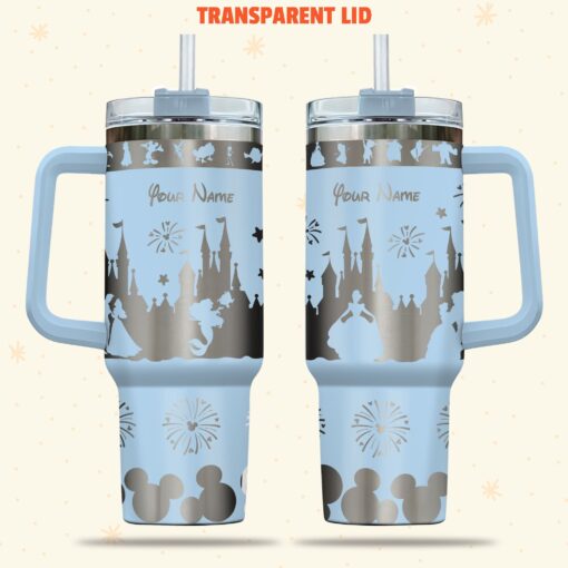 disney princesses cartoon custom stanley quencher 40oz stainless steel tumbler with handle lpfci