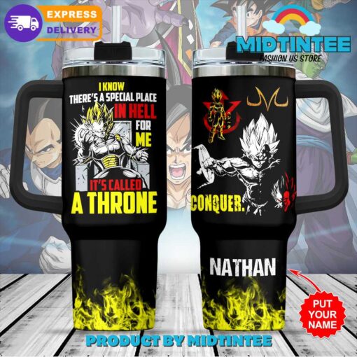 dragon ball cartoon custom stanley quencher 40oz stainless steel tumbler with handle io32b