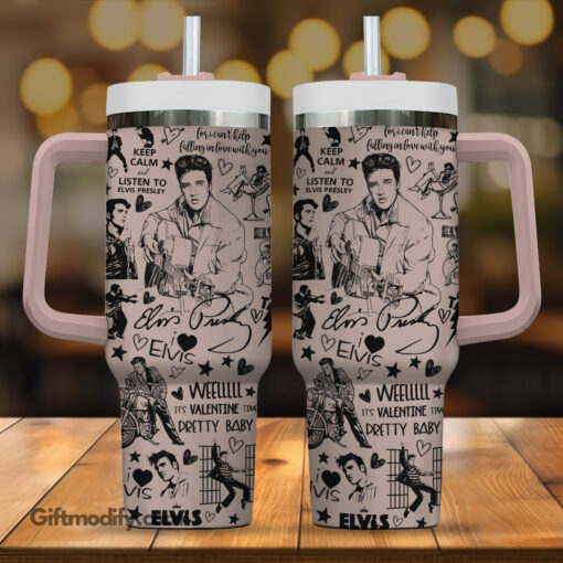 elvis presley music custom stanley quencher 40oz stainless steel 2emkh