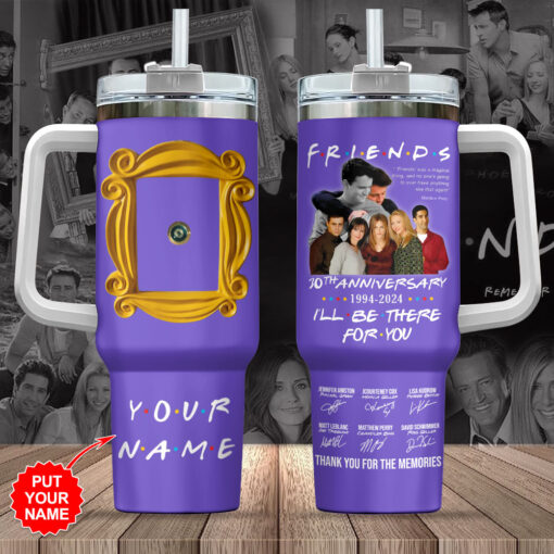 friends tv series custom stanley quencher 40oz stainless steel tumbler with handle aibzq