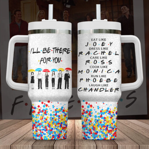 friends tv series custom stanley quencher 40oz stainless steel tumbler with handle okj0s