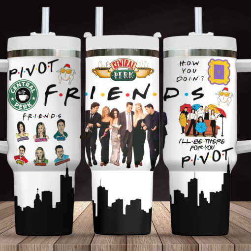 friends tv series custom stanley quencher 40oz stainless steel tumbler with handle uoh5p