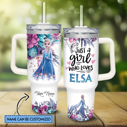 frozen disney princess cartoon custom stanley quencher 40oz stainless steel tumbler with handle oaimb