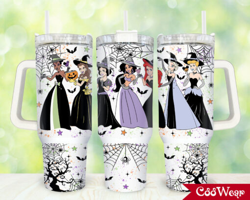 halloween disney princesses cartoon custom stanley quencher 40oz stainless steel tumbler with handle soaoy