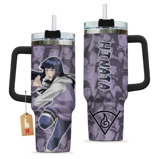 hinata hyuga dragon ball anime custom stanley quencher 40oz stainless steel tumbler with handle bdjrg