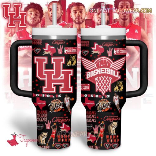 houston cougars basketball team ncaa custom stanley quencher 40oz stainless steel ikpnb