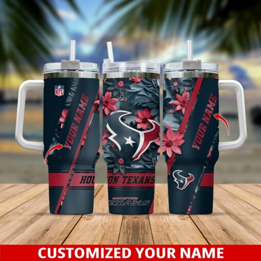 houston texans nfl custom stanley quencher 40oz stainless steel tumbler with handle 3mwrn