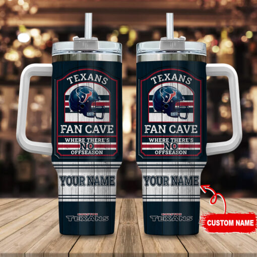 houston texans nfl fan cave custom stanley quencher 40oz stainless steel tumbler with handle bi1pi