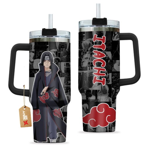 itachi uchiha naruto anime custom stanley quencher 40oz stainless steel tumbler with handle pmzgw