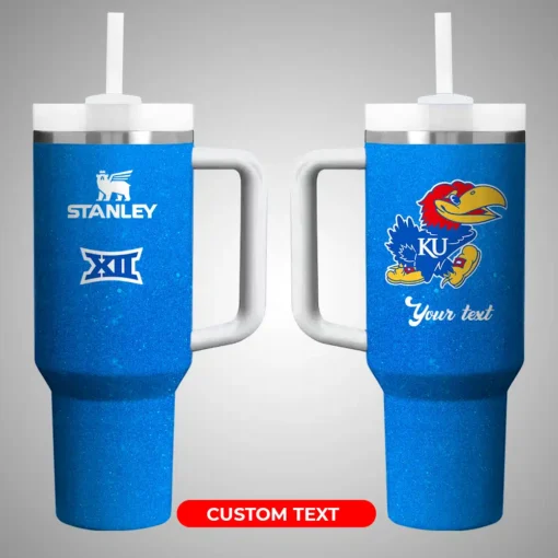 kansas jayhawksncaa custom stanley quencher 40oz stainless steel mzyut