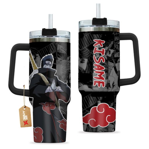 kisame hoshigaki naruto anime custom stanley quencher 40oz stainless steel tumbler with handle