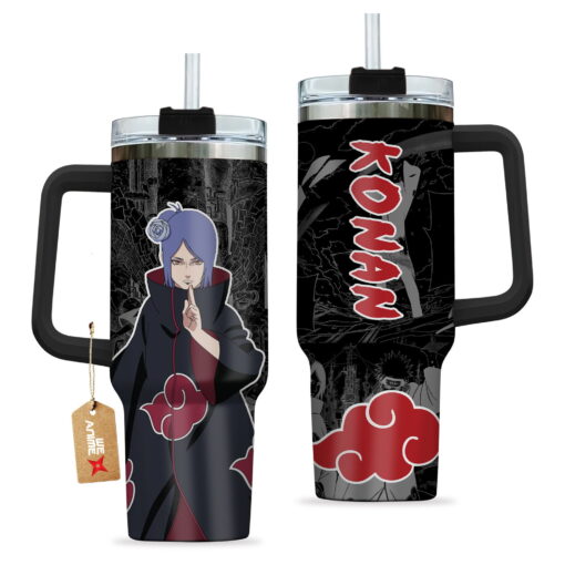 konan naruto anime custom stanley quencher 40oz stainless steel tumbler with handle dzy7l