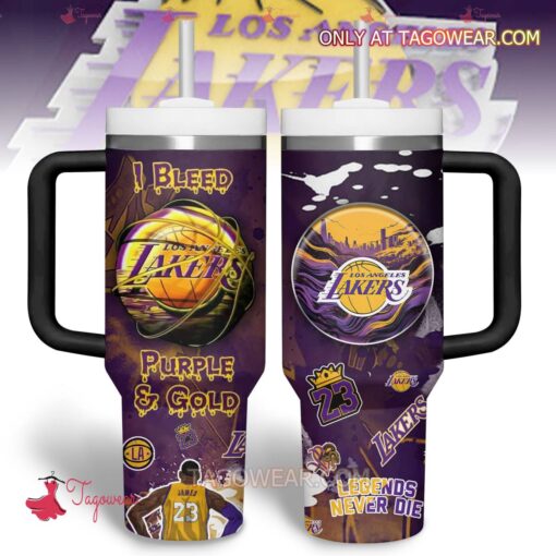 lebron james los angeles lakers nba custom stanley quencher 40oz stainless steel 2ws6p