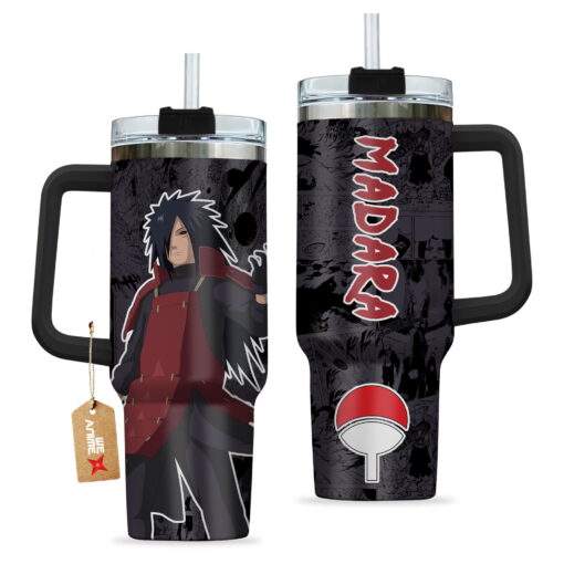 madara uchiha naruto anime custom stanley quencher 40oz stainless steel tumbler with handle 5oiuh