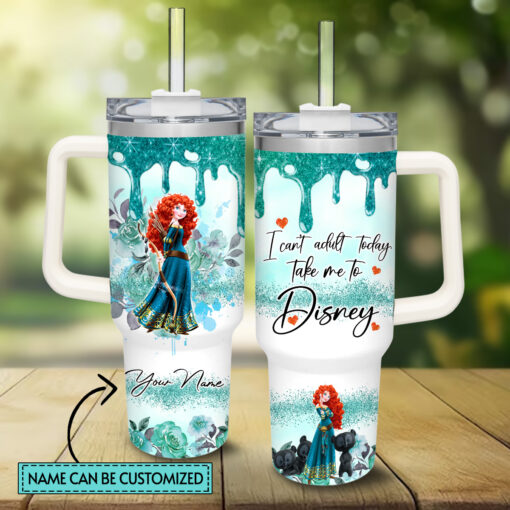 merida disney princess cartoon custom stanley quencher 40oz stainless steel tumbler with handle oykio