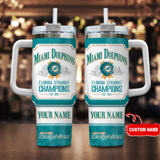 miami dolphins nfl jim beam custom stanley quencher 40oz stainless steel tumbler with handle dzjre