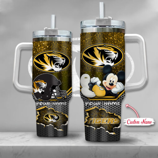 missouri tigers ncaa mickey mouse custom stanley quencher 40oz stainless steel tumbler with handle dhhzz