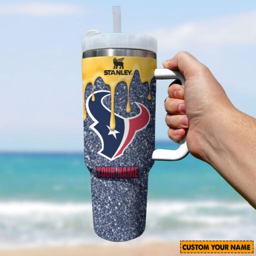 nfl houston texans custom stanley quencher 40oz stainless steel tumbler with handle tyhtp