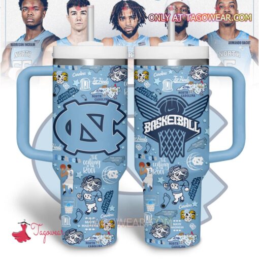 north carolina tar heels basketball team ncaa custom stanley quencher 40oz stainless steel 0dohj