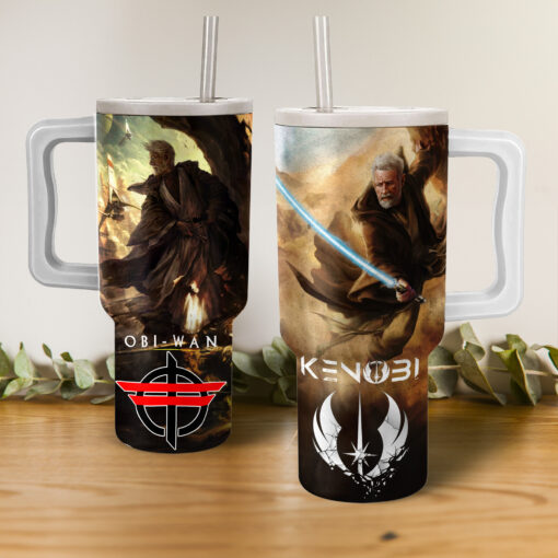 obi wan kenobi star wars tv series custom stanley quencher 40oz stainless steel tumbler with handle zu6fm