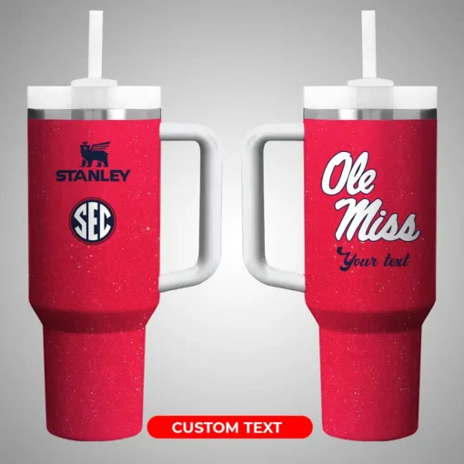 ole miss rebelsncaa custom stanley quencher 40oz stainless steel ykwtz