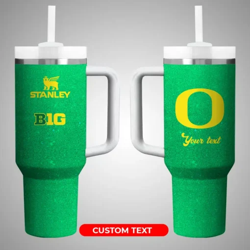 oregon ducksncaa custom stanley quencher 40oz stainless steel 9wr92