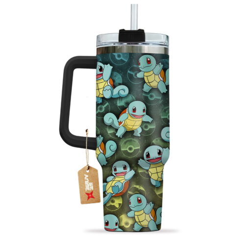 squirtle pokemon anime custom stanley quencher 40oz stainless steel tumbler with handle yfh3j