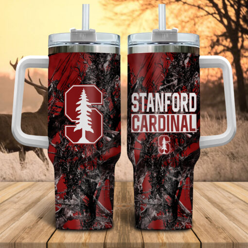 stanford cardinal ncaa hunting custom stanley quencher 40oz stainless steel tumbler with handle 00qhr