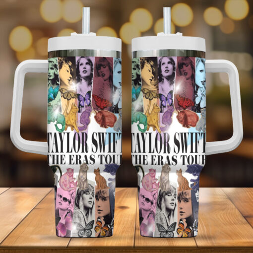 taylor swift music custom stanley quencher 40oz stainless steel tumbler with handle 5dwhp