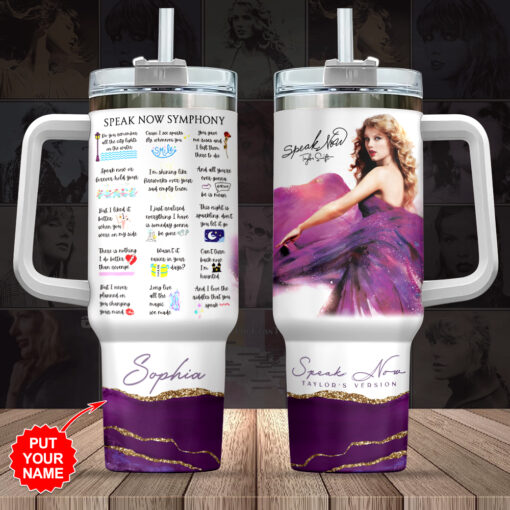 taylor swift music custom stanley quencher 40oz stainless steel tumbler with handle wbvki